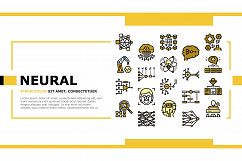 Neural Network And Ai Landing Header Vector Product Image 1