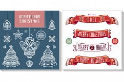 Christmas template. Big bundle. 30 greeting card. Christmas invitation. Xmas flyer Product Image 19