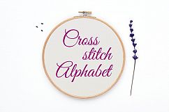 Cross Stitch Alphabet Pattern (Alph24) Product Image 1