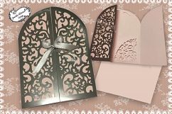 Lacey Gate fold card with matching topper and envelope Product Image 1