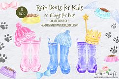 Watercolor Rain Boots for Kids Product Image 1
