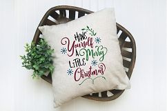 Have Yourself a Merry Little Christmas SVG Cut Files - DXF Product Image 6