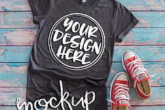 Gray t shirt mock up 6489 Product Image 2