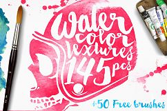 Watercolor Textures + BONUS Product Image 1