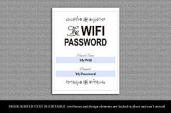 Printable WIFI Password Sign, Wifi password printable,DAD_11 Product Image 2