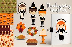 Thanksgiving Dinner Clipart Graphics and Illustrations Product Image 1