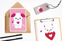 Valentine Animals graphics and illustrations Product Image 4
