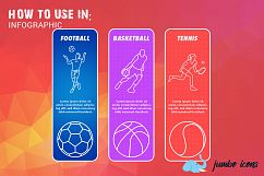 Sports Line Icons Set Product Image 3