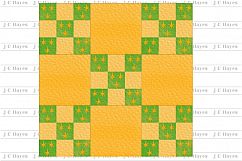 Christmas Watercolor Quilt Blocks, Mix and Match, PNG, JPB Product Image 4