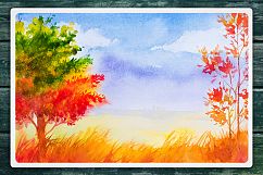 Autumn watercolor landscapes Product Image 5