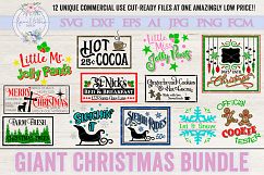 ON SALE NOW!! Giant Christmas Bundle of 12 SVG Cut Files LLC Product Image 1