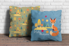 Autumn woodland. Vector animals and plants. Product Image 7