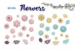 Horses, flowers &amp; alphabet – Vector Paper Art Style Product Image 4