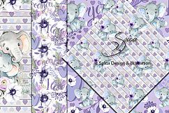 Baby elephant digital paper Product Image 4