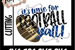 It&#039;s Time For Football Y&#039;all - Football SVG Cutting File Product Image 2