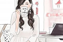 Fashion illustration clipart - Girl Boss 2 Product Image 2