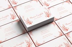 Floral Modern Business Card Design Product Image 2