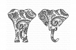 Elephant SVG, Elephant Head Mandala SVG files. Product Image 4