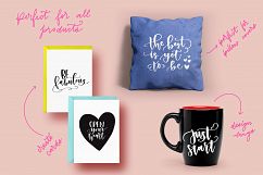 SVG Bundle - 28 Positive Vibes Hand Lettered Quote Bundle Product Image 5