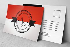 Baber Shop Postcard template Product Image 3