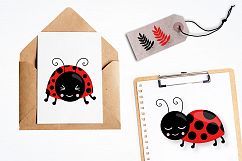 Little ladybug graphics and illustrations Product Image 2