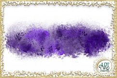 Brush Strokes in Violet Glitter - Digital Clipart 24 of beautiful PNG files Product Image 11