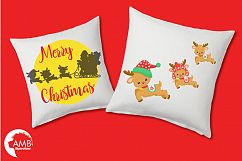 Santa&#039;s sleigh clipart, graphics, illustrations AMB-2294 Product Image 2