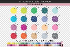 Yarn with needles Clip Art - 100 Clip Art Graphics Product Image 1