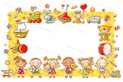 Cartoon frames bundle, collection, school, animals, kids Product Image 4