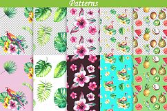 Tropical watercolor clipart Product Image 5