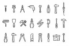 Line art icons tool set. Product Image 1