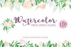 Watercolor fresh spring floral Product Image 1