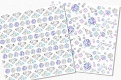 Diamonds Watercolor Illustrations &amp; Patterns Product Image 4