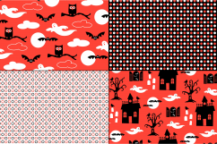 Orange &amp; Black Halloween Patterns Product Image 2