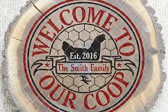 Welcome To Our Coop Farmhouse Style Cutting File LL192 Product Image 3