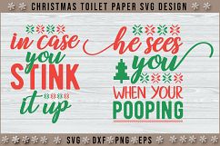 2 Christmas Toilet Paper SVG Bundle. Product Image 1