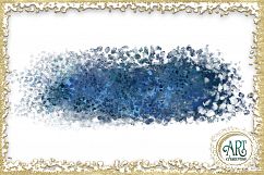 Blue Glitter Digital Clipart Brush Stroke - 24 of beautiful PNG files Product Image 16