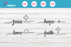 jesus svg, jesus svg file, faith svg, faith svg file Product Image 1