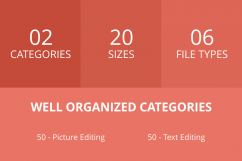 100 Photo &amp; Text Editing Line Multicolor B/G Icons Product Image 3