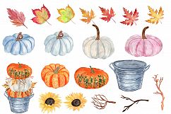 Watercolor Pumpkin Clipart Product Image 2