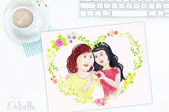 MOMMY SWEET MOMMY - watercolor handmade clipart collection - 20 elements Product Image 4