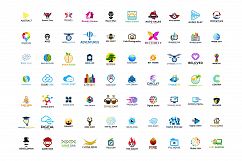 200 Premium Logo Template Bundle - Bonus 1900 Vector 8 Font Product Image 2