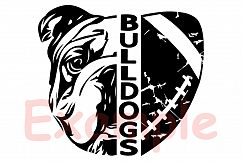 Bulldogs SVG lady ladydogs, football svg 993S Product Image 3