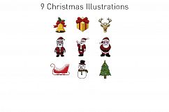 9 Christmas Illustrations Product Image 1