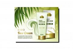 Face Cream Creative Promotional Banner Vector Product Image 1