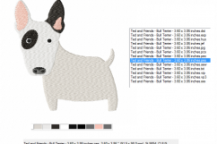 Bull Terrier Embroidery Designs ~ Machine Embroidery Design in 2 sizes - Instant Download ~ How Much is that Doggie in the Window! Product Image 2