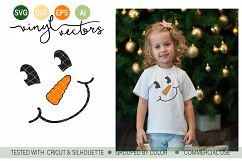 Cheerful Snowman SVG DXF cut file Product Image 1