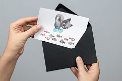 Kitten Dreams - Watercolor Clip Art Set Product Image 12