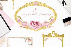 Watercolor flower clipart. Bliss. Product Image 6