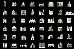 Set of vector buildings Product Image 4